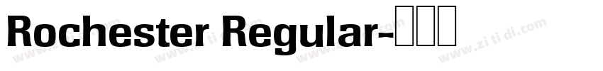 Rochester Regular字体转换
